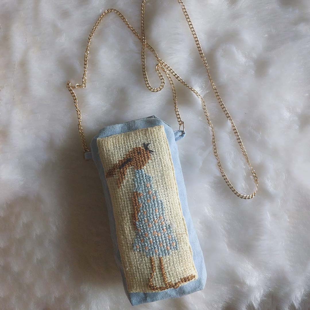 Daydream Stroll Embroidered Sling Bag