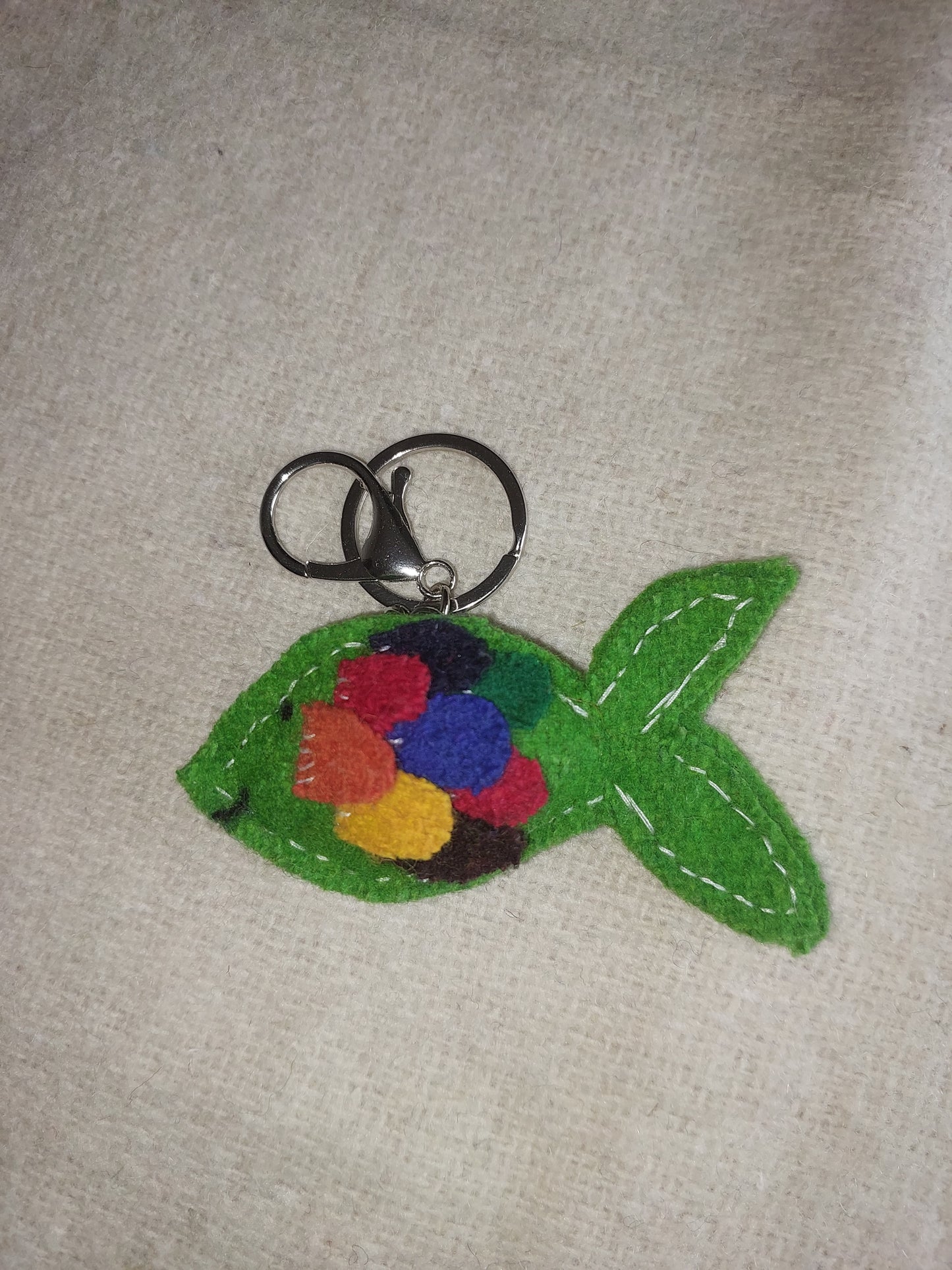 Fish keychain and hook