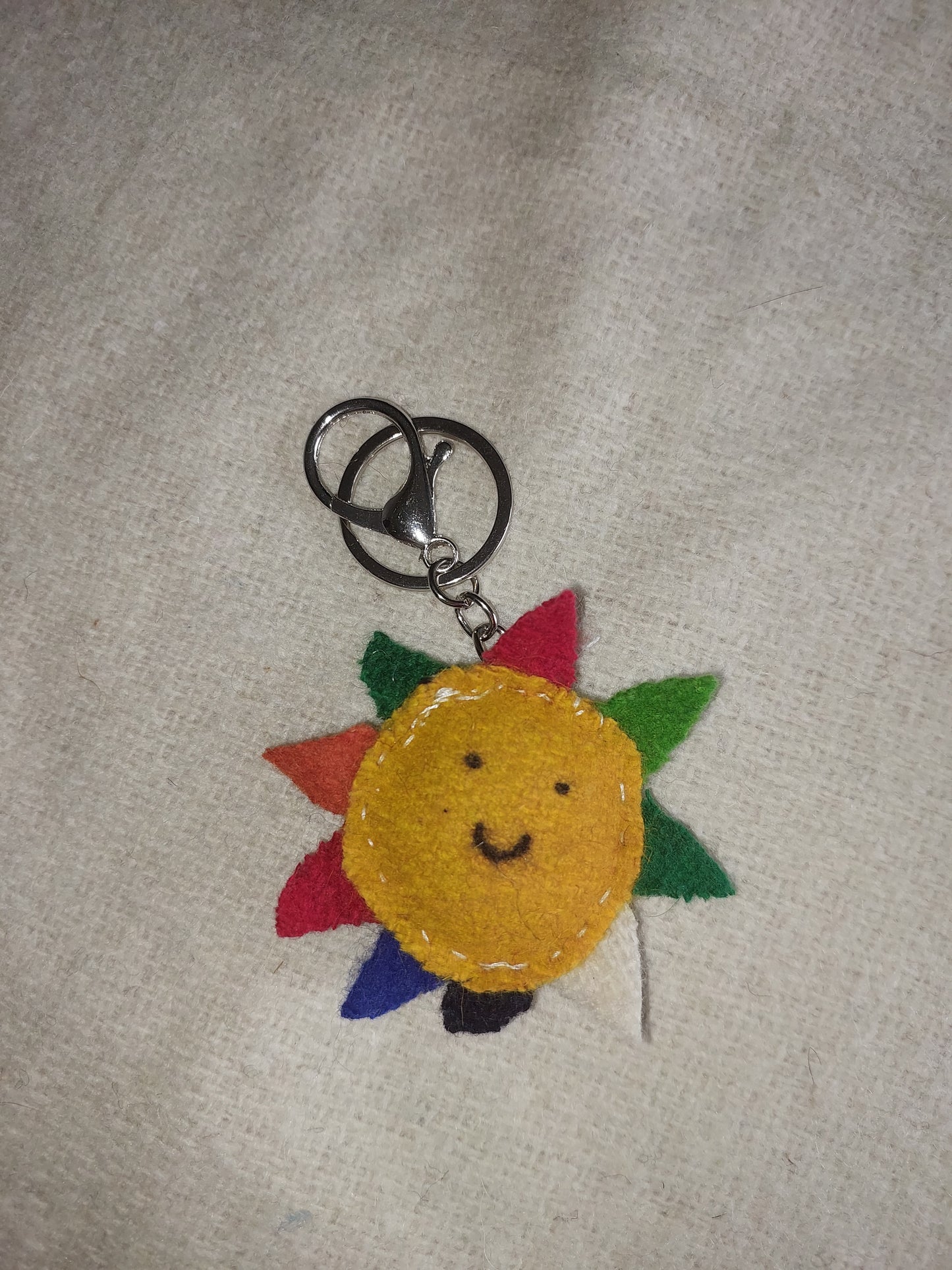 Sun key chain and hook