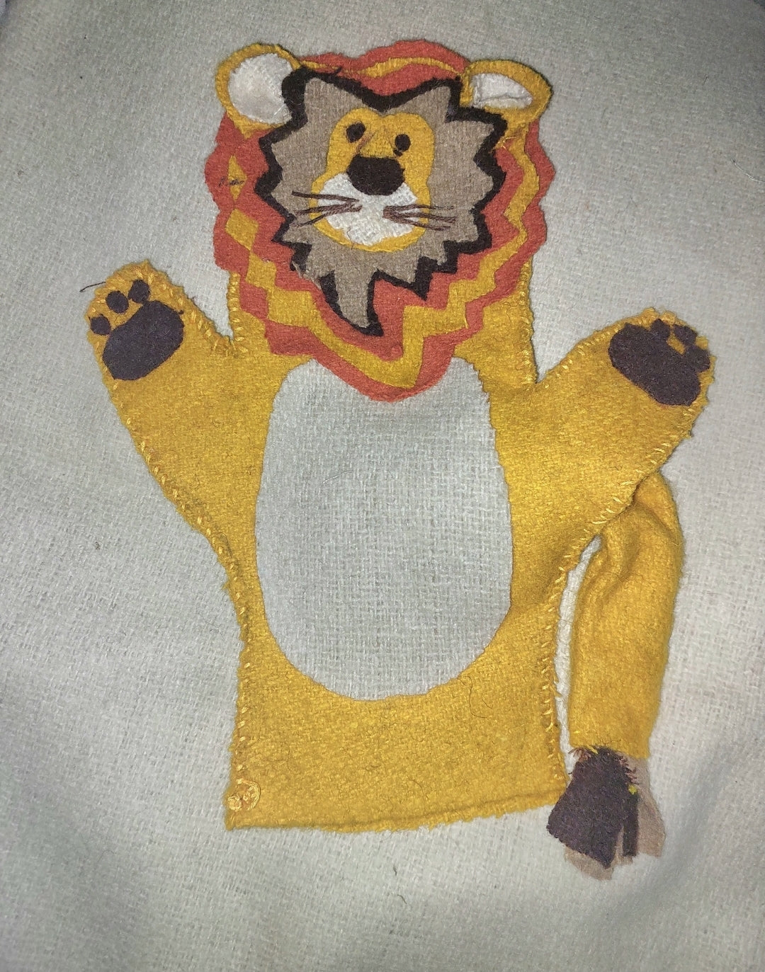 Lion hand puppet