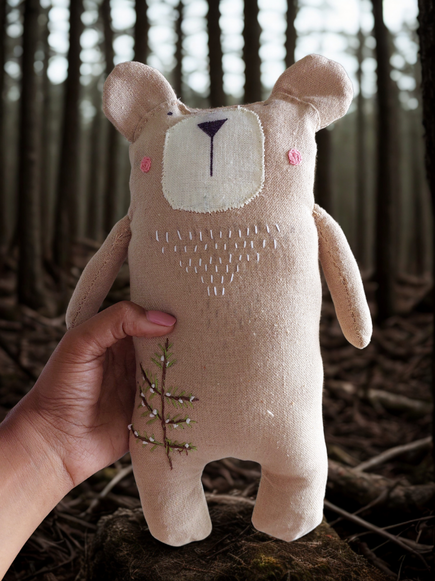 Handembroidered bear